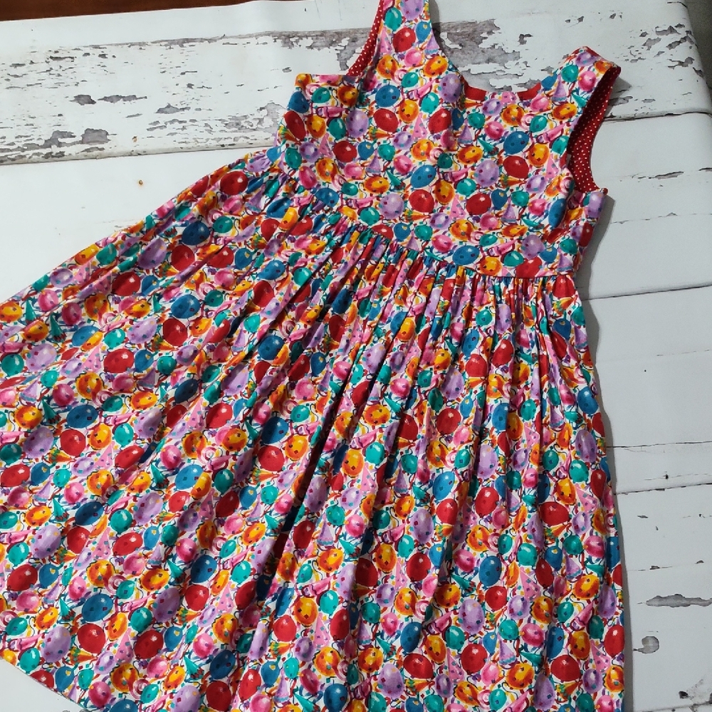Vintage Kelly's Kids Balloon Birthday Dress Size 7
